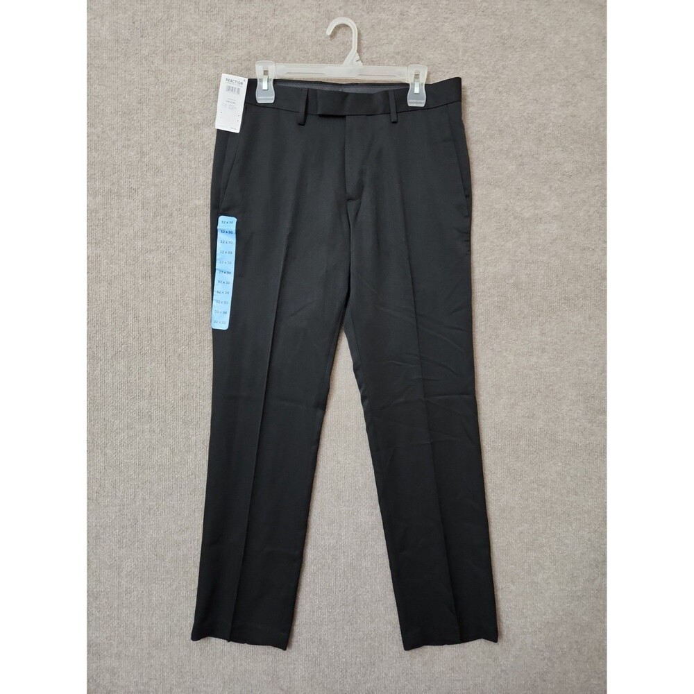 Kenneth Cole Reaction Slim Fit Dress Suit Pants Mens 32x30 Black NEW